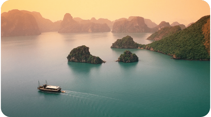 De Janeiro a fevereiro na Baía de Halong